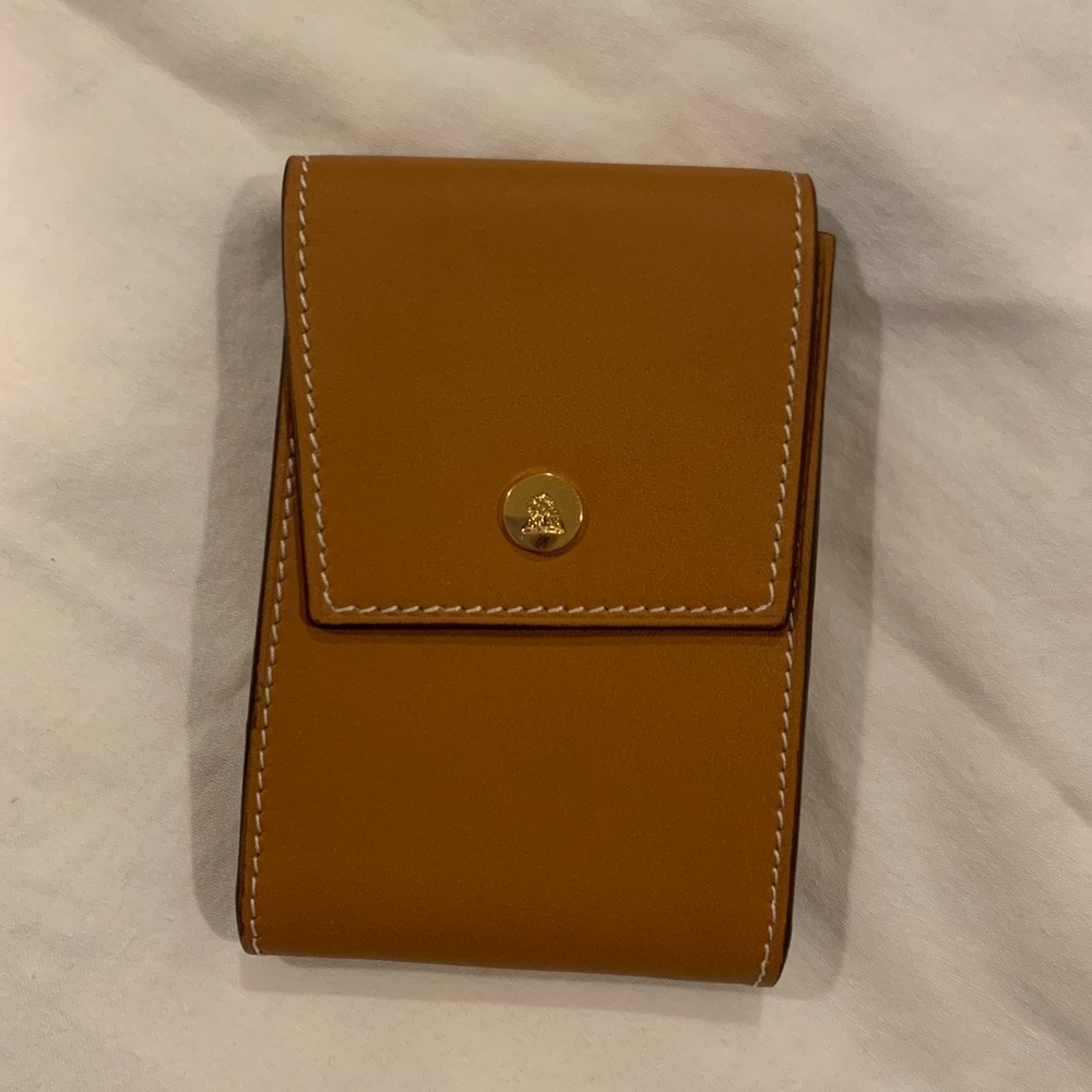 Mark Cross Belt Bag Card Wallet Brown - NEW